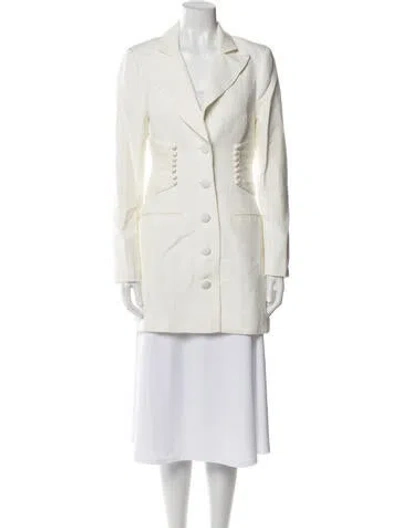 Pre-owned Significant Other Linen Coat In White