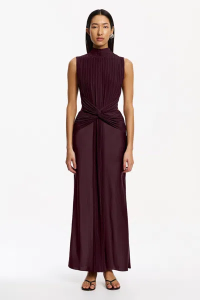 Significant Other London Gown In Burgundy