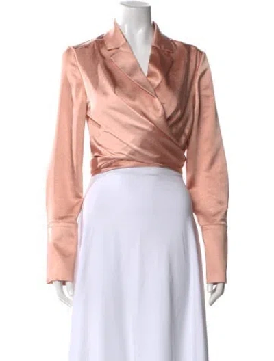 Pre-owned Significant Other Long Sleeve Blouse W/ Tags In Pink