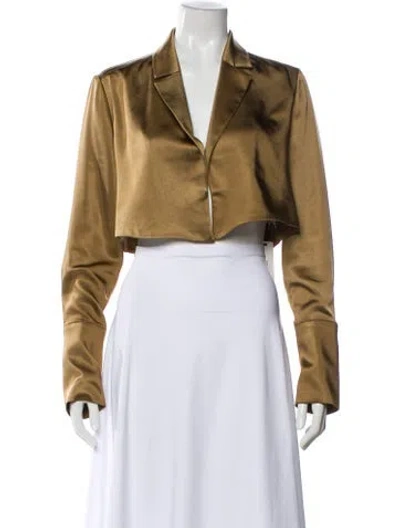 Pre-owned Significant Other Long Sleeve Top In Gold