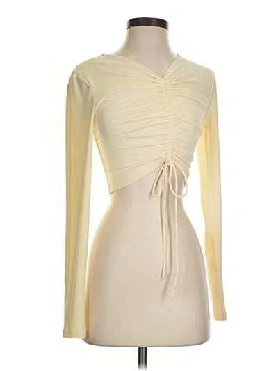 Pre-owned Significant Other Long Sleeve Top Ivory Cowl Neck Tops