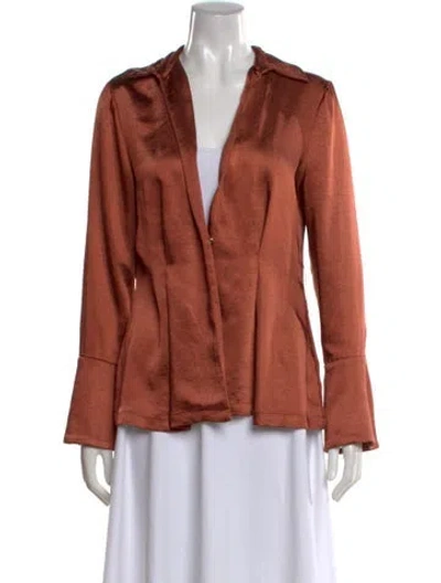 Pre-owned Significant Other Long Sleeve Top In Orange
