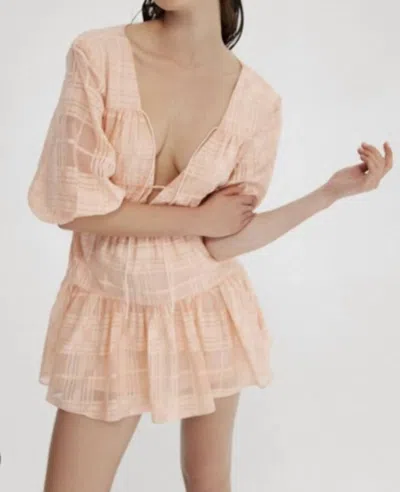 Significant Other Luan Dress In Peach In Pink
