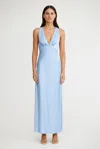 Significant Other Lucile Bias Maxi Dress In Blue