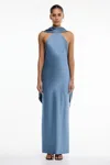 Significant Other Lucile Halter Maxi Dress In Blue