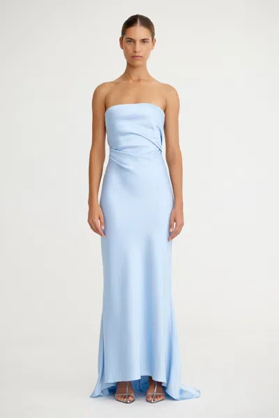 Significant Other Lucile Strapless Gown In Blue