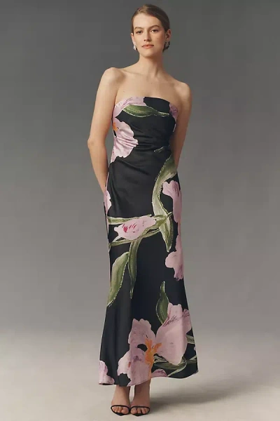 Significant Other Lucile Strapless Maxi Dress In Black