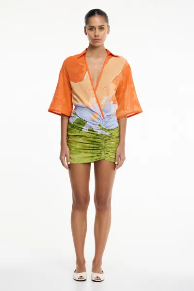 Significant Other Lulu Mini Dress In Orange