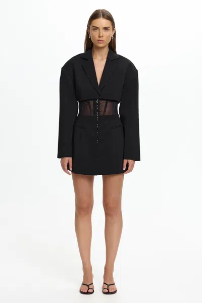 Significant Other Lumi Blazer Dress In Black