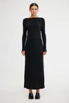Significant Other Luna Long Sleeve Maxi Dress In Black