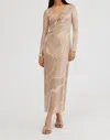 Significant Other Madalyn Maxi Long Sleeve Dress In Desert