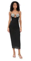 Significant Other Maddie Midi Dress Espresso In Black