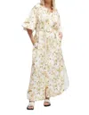 Significant Other Maia Midi Dress In Golden Blossom In Multi