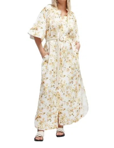 Significant Other Maia Midi Dress In Golden Blossom In Multi