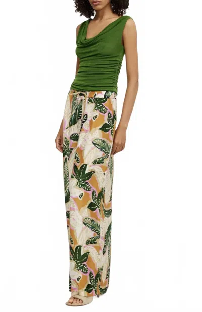 Significant Other Maize Pant In Palm Print In Multi