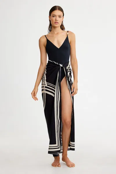 Significant Other Marcella Sarong In Black