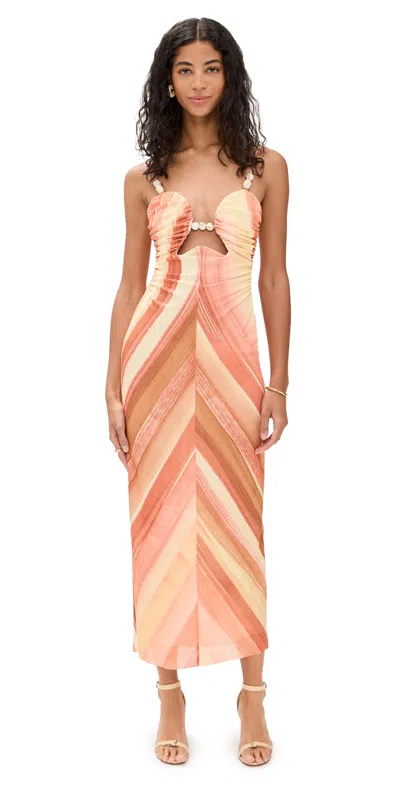 Significant Other Mattie Midi Dress Sherbet Stripe