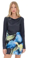 Significant Other Merida Mini Dress Midnight Bouquet In Midnight Bouquet