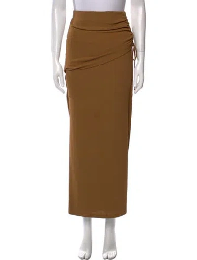 Pre-owned Significant Other Midi Length Skirt In Brown