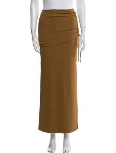 Pre-owned Significant Other Midi Length Skirt In Brown