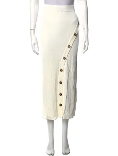 Pre-owned Significant Other Midi Length Skirt In White