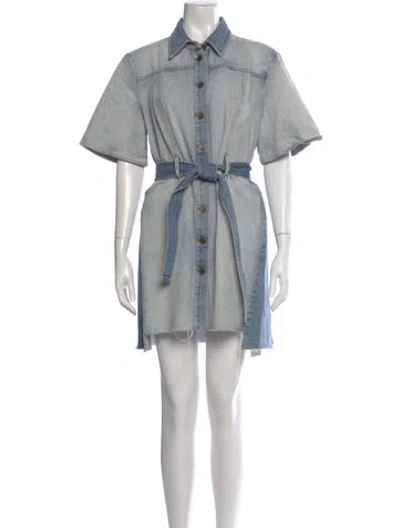 Pre-owned Significant Other Mini Dress In Blue