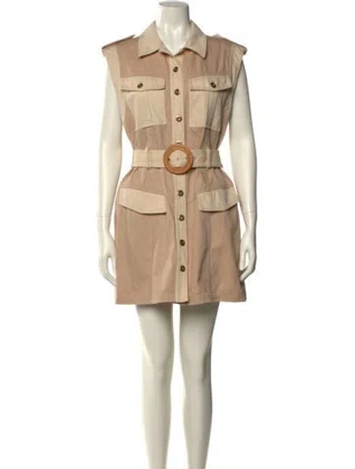 Pre-owned Significant Other Mini Dress In Neutral