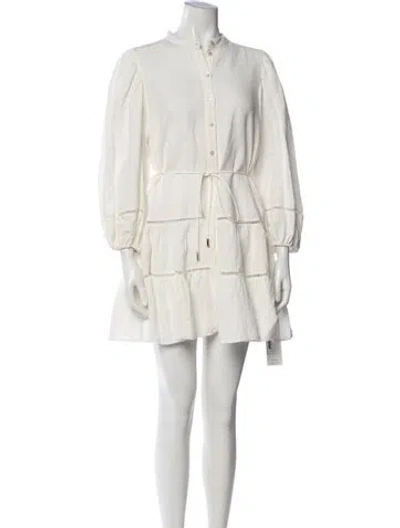 Pre-owned Significant Other Mini Dress In Neutral