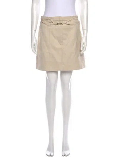 Pre-owned Significant Other Mini Skirt In Neutral