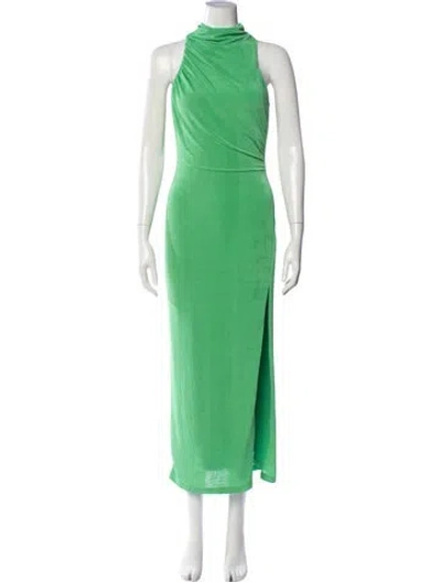 Pre-owned Significant Other Mock Neck Long Dress W/ Tags In Green