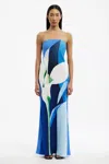 Significant Other Mora Strapless Dress In Blue