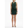 Significant Other Nailah Halter Minidress In Green