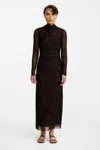 Significant Other Narcissa Midi Dress In Black