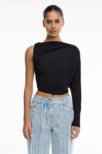 Significant Other Nesta Long Sleeve Top In Black