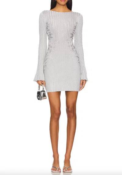 Significant Other Niamh Mini Dress In Silver In Gray