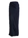 Significant Other Nida Draped Maxi Skirt In Blue