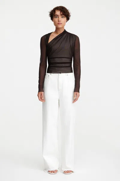 Significant Other Nina Long Sleeve Top In Brown