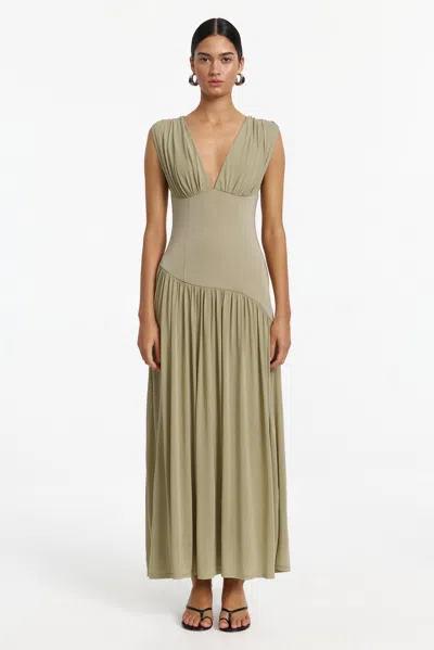 Significant Other Nirvana Midi Dress In Green