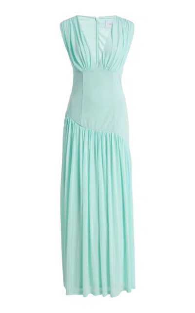 Significant Other Nirvana Pleated Midi Dress In Blue