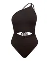 Significant Other Nitara Maillot One Piece Swimsuit In Brown