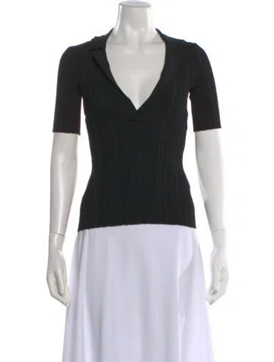 Pre-owned Significant Other Nylon V-neck Polo In Black