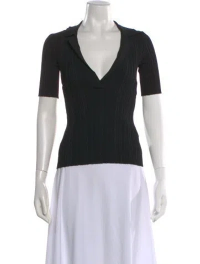 Pre-owned Significant Other Nylon V-neck Polo In Black