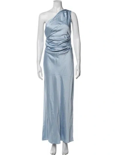 Pre-owned Significant Other One-shoulder Long Dress In Blue
