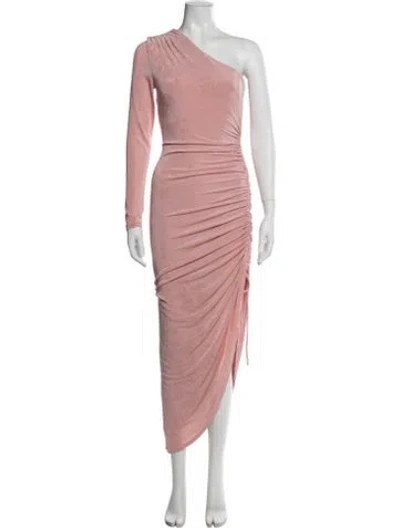 Pre-owned Significant Other One-shoulder Long Dress In Pink