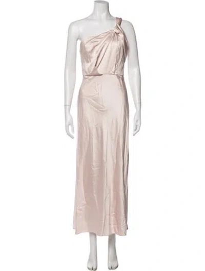 Pre-owned Significant Other One-shoulder Long Dress In Pink