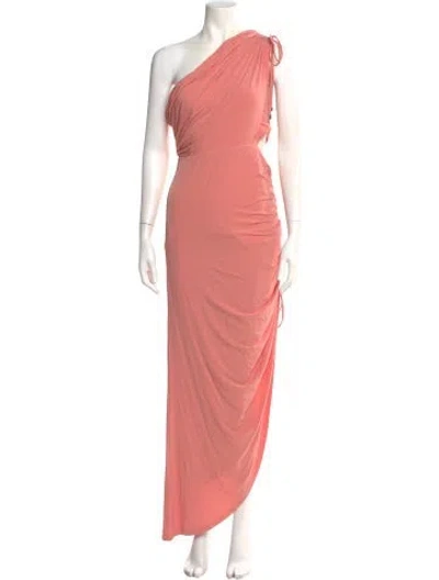 Pre-owned Significant Other One-shoulder Midi Length Dress In Pink