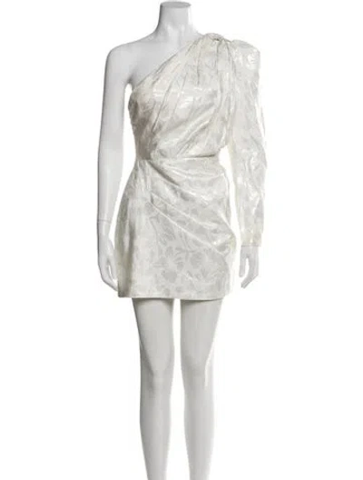 Pre-owned Significant Other One-shoulder Mini Dress In White