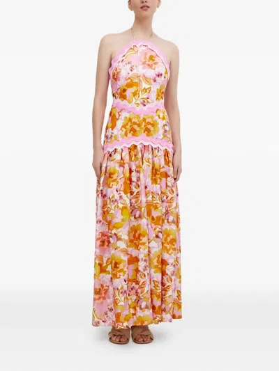 Significant Other Painton Maxi Dress In Brown