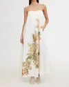 Significant Other Parisa Maxi Dress In Botanic / White In White