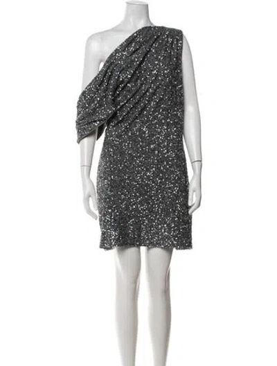 Pre-owned Significant Other Patterned Mini Dress In Multicolor